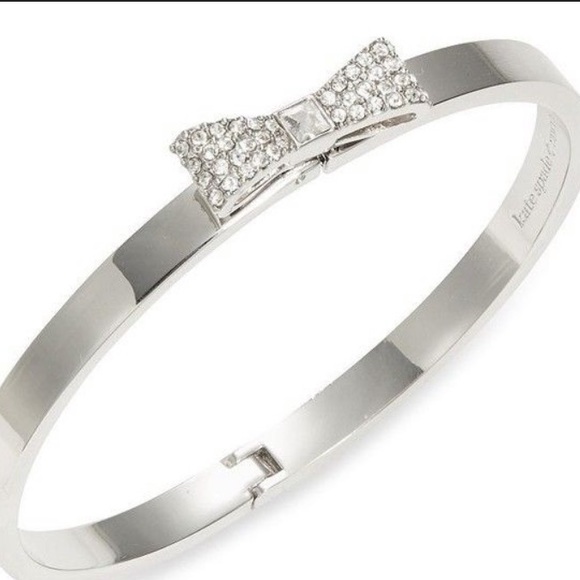 NWT Kate Spade “Ready Set Bow” Bracelet Silver tone - Picture 7 of 8